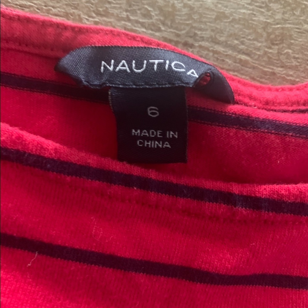 Girls Nautica flared shoulder top - Picture 4 of 4